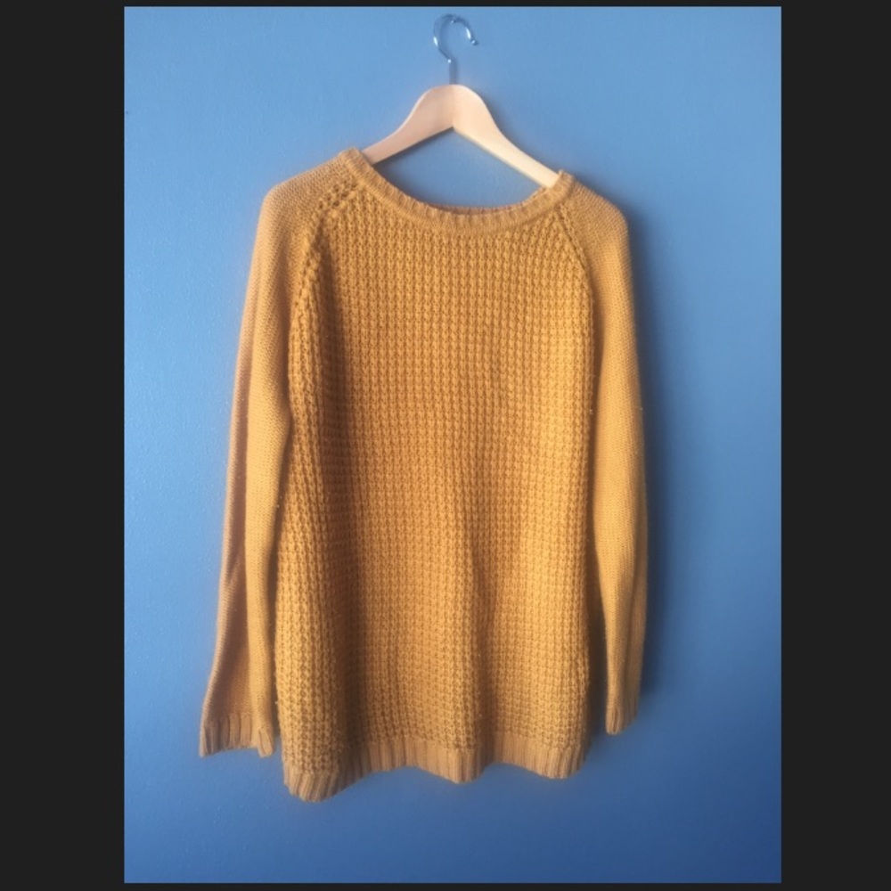 Warm Yellow Oversized Sweater
